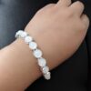 oly-fd0c99abab2f85cf3bc6e323e9730309 Wholesale Women's Silver Tone Opal Bracelet Alloy Electroplated Boutique Resale