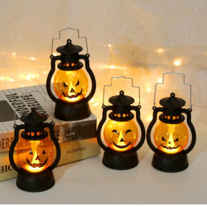 Wholesale Halloween LED Lantern Plastic Electronic Candle Decorative Accent for Party and Resale