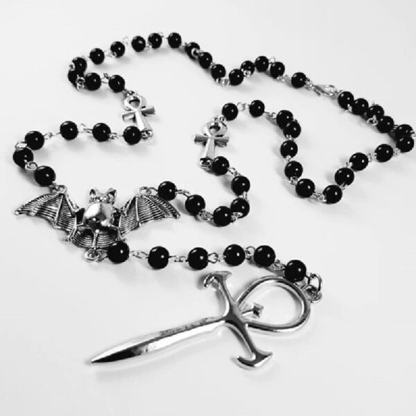 oly-fd164b2de6570ae016e742307c3a852b Wholesale Gothic Cross Pendant Necklace with Snake Chain for Resale