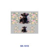 Wholesale 8pcs Cartoon Pet Figure Floral Inspirational Text Decor Mini Cup Keychain Sticker OLY Exclusive