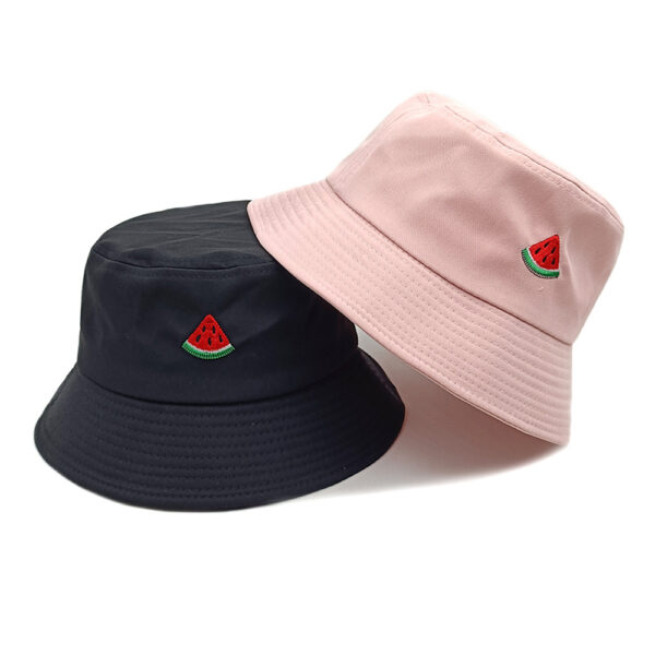 Wholesale Watermelon Embroidery Bucket Hat Stylish Sun Protection Hat for Casual Wear