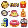 Wholesale Chic Food Embroidery Patches Cute Cartoon Design DIY Fashion Accessory for Bags