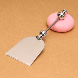 Stainless steel pizza shovel-flat blade wide shovel / Silver