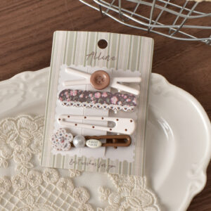 1 # White button fork-4pcs