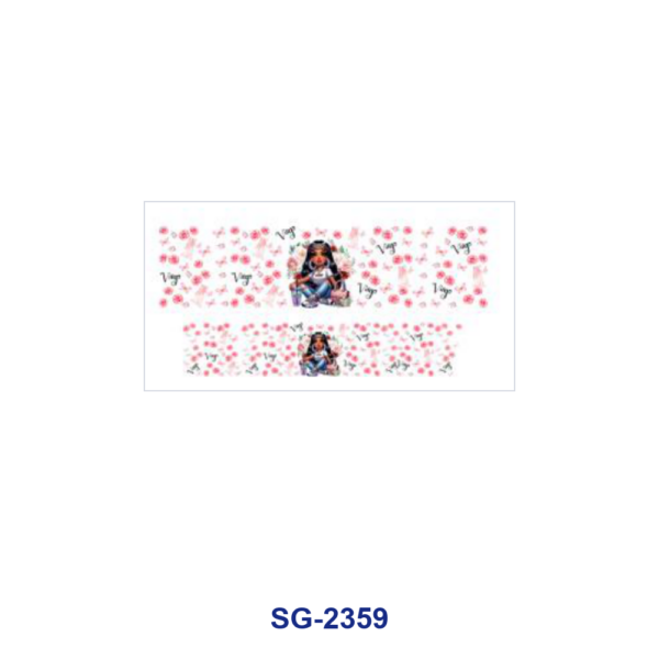 Wholesale 8pcs Mixed Zodiac Cartoon Girl Floral Decor Print 3oz Cup Stickers Wrap OLY Exclusive