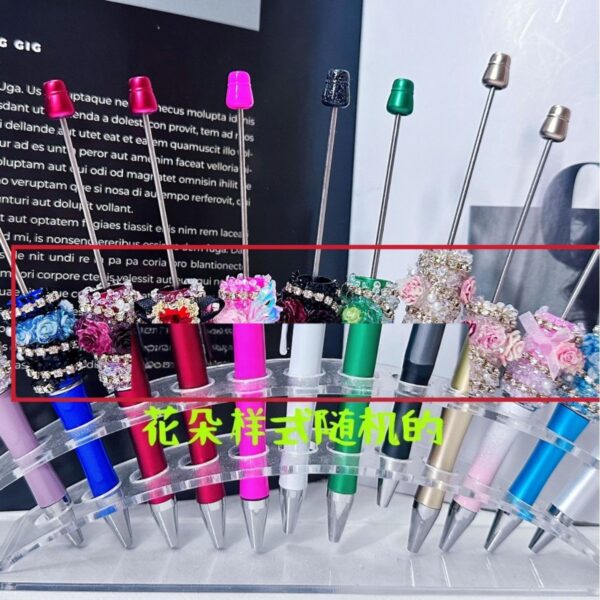 oly-fd7750f6a5c544da7fd6219a0f0595f8 Wholesale Trendy DIY Beaded Pen with Wing Design Fashionable Office Decor Accessory