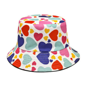 oly-fd9ca30218fa4b9c8d22612125b7373a Wholesale Double Sided Love Pattern Fisherman Hat Sunscreen Outdoor Casual Bucket Hat