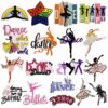 Wholesale Cartoon Ballet Girl Embroidered Patch Iron-On Adhesive Decorative Cloth Sticker