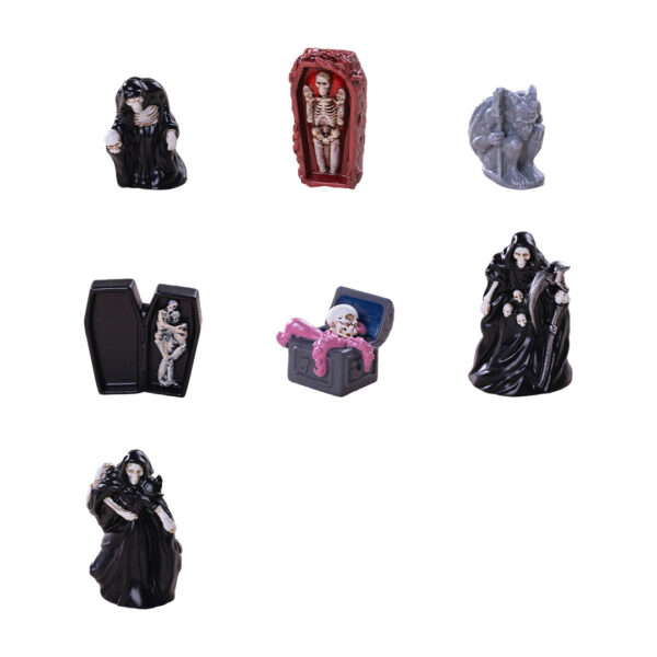 Wholesale Halloween Death Reaper Resin Figurine Decorative Accent for Car Desktop DIY Accessory Gift