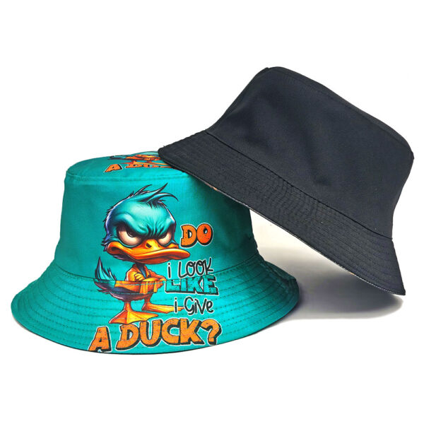 Wholesale Trendy Cartoon Duck Print Bucket Hat Sun Protection Everyday Wear