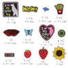 Wholesale Polyester Iron-On Embroidery Patches - Cute Floral Butterfly Designs for DIY Bag Decoration, Gift, Resale