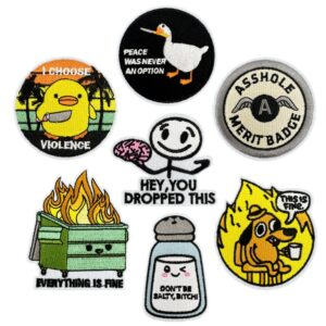 oly-fdec7ff19605158e47633e2ef8a60e56 Wholesale Funny Brain Anime Embroidered Patch, Self-Adhesive Polyester Thread, for Bags & Backpacks, Everyday Accessory
