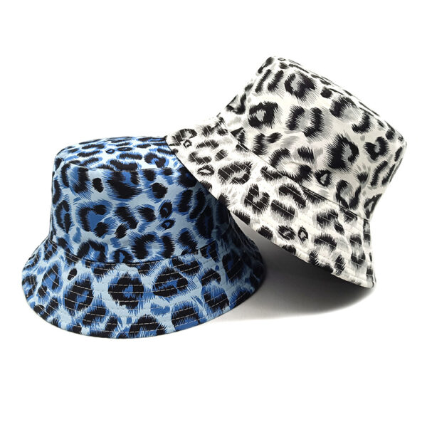 Wholesale Stylish Leopard Print Bucket Hat Sun Protection for Outdoor Beach
