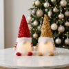 Wholesale Christmas Gnome Rudolph Light- Ornament with Sequin Hat Holiday Gift Decoration OLY Exclusive