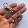 Wholesale Alloy Gothic Witch Broom Keychain Halloween Party Favors