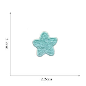 2#-blue five-pointed star cloth stickers