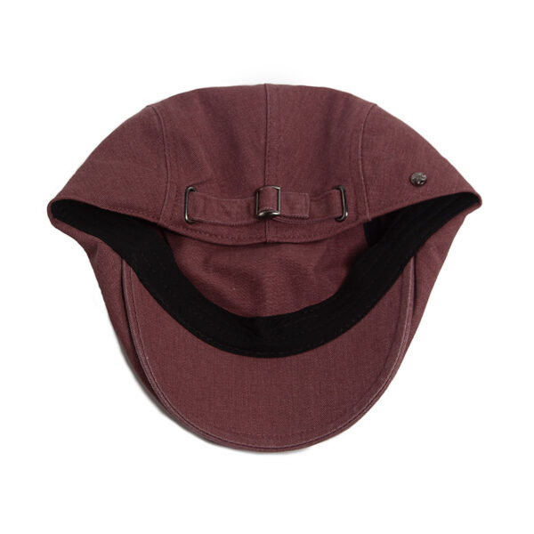 Wholesale Black Reversible Washed Cotton Painter's Hat Vintage Chic Adjustable Short Brim Summer Cap