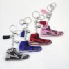 Wholesale Crystal Rhinestone Sneaker Keychain Fashion Accessory for Bag or Car Great Wedding Gift