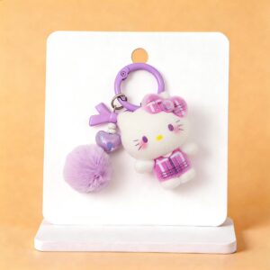 Plaid hello kitty - purple