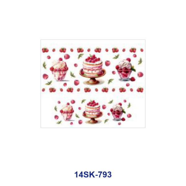 oly-fe6211e6ce2d742306d4fd4d64ace456 Wholesale 2/4/8pcs Watercolor Dessert Print Mini Cup Keychain Sticker
