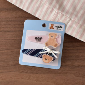 10 # Pink/navy blue long water drops-2pcs