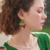 oly-fe96d63f6e68a4b1f13b469b13a43031 Wholesale Acrylic African Map Theme Earrings Double Sided Printed Jewelry Accessory for Boutique Resale