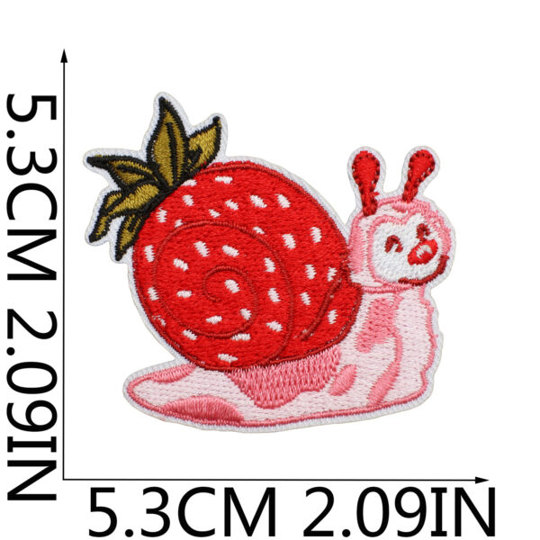 oly-fe9ff1b37019655643f8de41f5993390 Wholesale Polyester Thread Embroidered Strawberry Harvest Patch Decorative Accent for Clothing