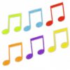 Wholesale Polyester Thread Musical Note Cloth Sticker Decorative Iron-On Patch for Everyday Use