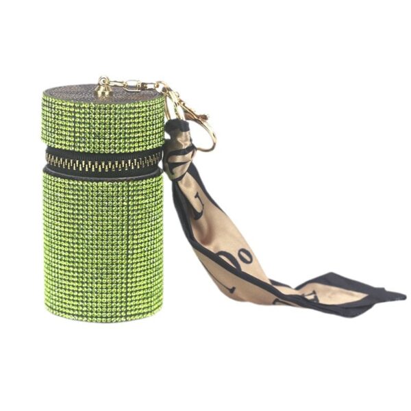 Wholesale Leopard Print Rhinestone PU Leather Bag Charm Keychain Fashion Accessory Gift