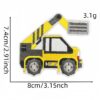 Wholesale Embroidery Thread Yellow Cartoon Construction Vehicle Patch - Stylish Bag Decoration