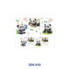 Wholesale 8pcs Wraps Cute Panda Waterproof Vinyl Decals Mini Cup Keychain Sticker