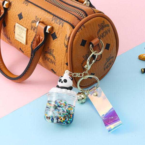 oly-fecd3a3d3ca3a574a6df71afdbdf1216 Wholesale Luminous Bubble Bead Bear Keychain Acrylic Bottle Decorative Accessory