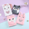 Wholesale Plush A5 Diary Notebook with Cute Rabbit Design Cartoon Student Journal