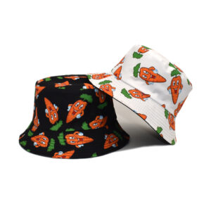 Wholesale Cartoon Print Fisherman Hat Wide Brim Sun Hat Stylish Fashion Accessory for Travel Gift