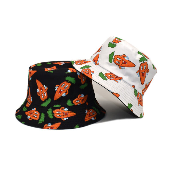 Wholesale Cartoon Print Fisherman Hat Wide Brim Sun Hat Stylish Fashion Accessory for Travel Gift