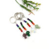 oly-ff01700e043cdedaeb5c4be98bfc3ef2 Wholesale Pastoral Style Crystal Bead Mushroom Keychain Car Key Accessory Gift
