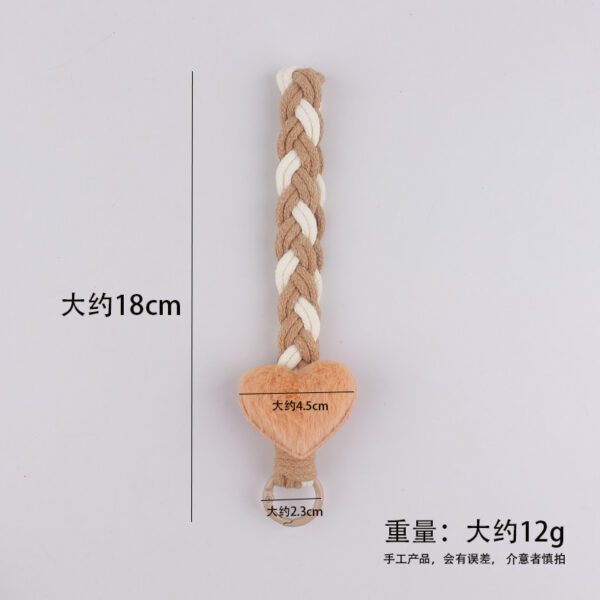 oly-ff03a46e70ac6b3d5d2c513e755a89ce Wholesale Red Heart Design Cotton Rope Keychain Bag Charm Fashion Accessory for Couples