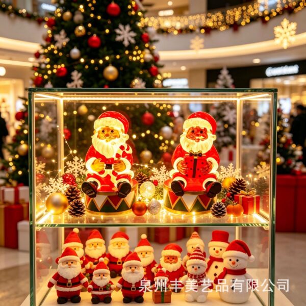 Wholesale Glowing Santa Claus Christmas Ornament Night Light Home Decor Gift