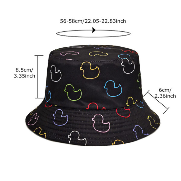 oly-ff207c64a090df9370217d90fa427c31 Wholesale Boutique Fisherman Hat with Little Duck Pattern Sun Protection Casual Hat