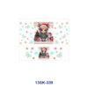 Wholesale 8pcs Christmas Elf Mini Cup Keychain Sticker