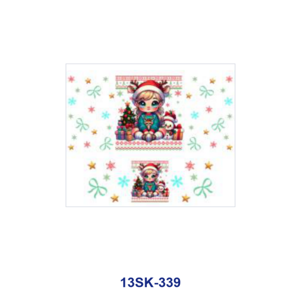 Wholesale 8pcs Christmas Elf Mini Cup Keychain Sticker