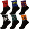 oly-ff288f8f02fff978f678c0a9f6488958 Wholesale Polyester Cotton Mid Calf Socks Halloween Skull Pumpkin Bat Cartoon Print for Youth and Adults