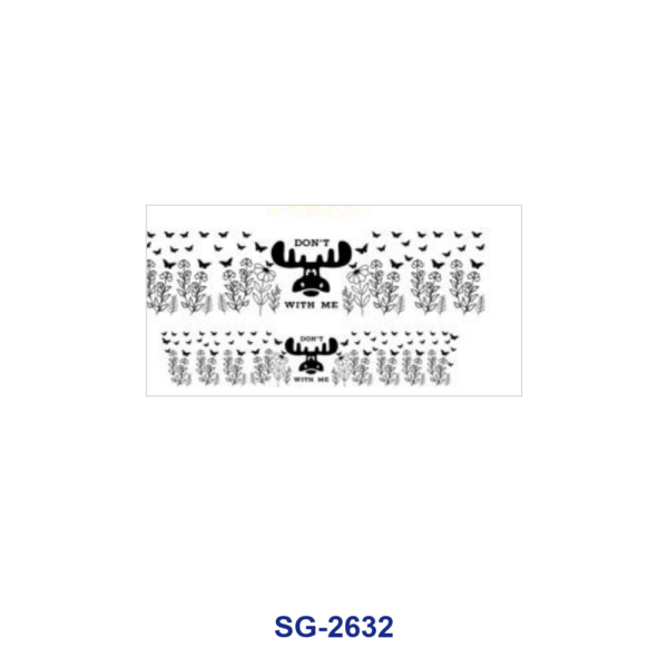 Wholesale 8pcs Villain Cartoon Print 3oz Cup Stickers Wrap OLY Exclusive