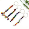 oly-ff6dd534d32d7bbf1ff5a6dd239ce3af Wholesale Handwoven Beaded Keychain, Rainbow Colorful Design, Trendy Bag Charm for Everyday Use