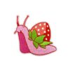 Wholesale Embroidered Strawberry Snail Cartoon Patch for Clothing Decoration Resale
