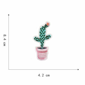 6#-Cactus cloth stickers