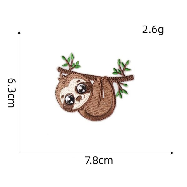 oly-ffa1b3f9d1cd3c32847025778109a472 Wholesale Cute Sloth Embroidery Patch Decorative Sticker for Clothing Bags Accessory Boutique Gift