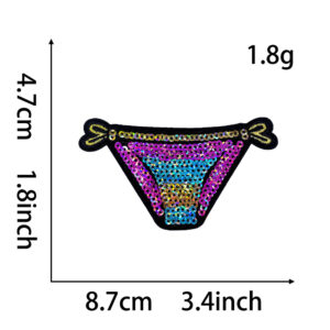 Back hot melt adhesive* bikini panties