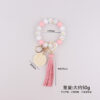 Wholesale Silicone Bead Bracelet Keychain - Chic Fashion Accessory for Party Gifts