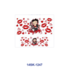 Wholesale 2/4/8pcs Vintage Retro Cartoon Girl Character Print Mini Cup Keychain Sticker OLY Exclusive